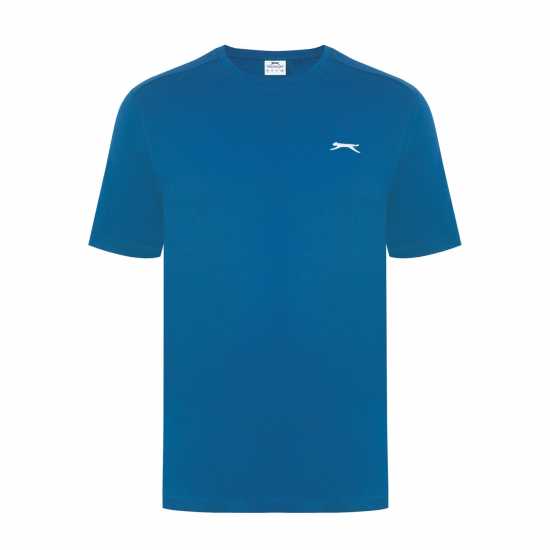 Slazenger Мъжка Риза Plain T-Shirt Mens Тъмно тилаво Мъжки ризи