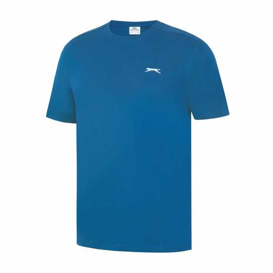 Slazenger Мъжка Риза Plain T-Shirt Mens Тъмно тилаво Мъжки ризи