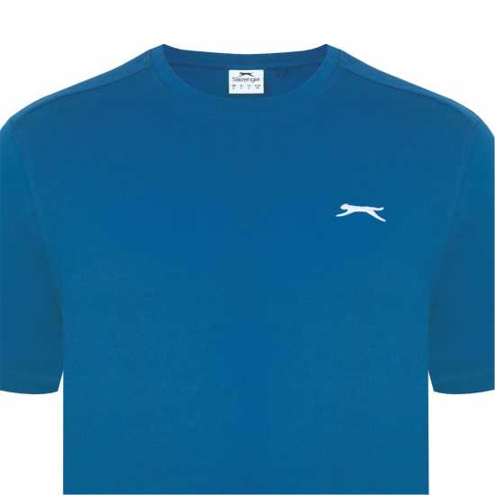 Slazenger Мъжка Риза Plain T-Shirt Mens Тъмно тилаво Мъжки ризи