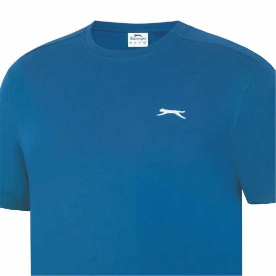 Slazenger Мъжка Риза Plain T-Shirt Mens Тъмно тилаво Мъжки ризи