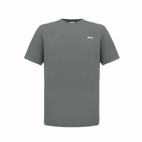 Slazenger Мъжка Риза Plain T-Shirt Mens Сланина Мъжки ризи