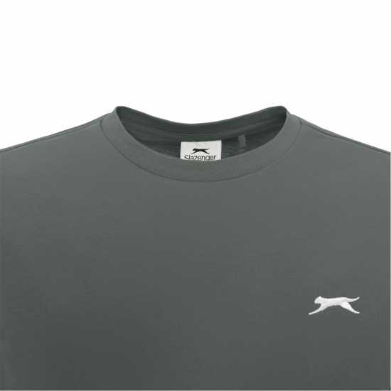 Slazenger Мъжка Риза Plain T-Shirt Mens Сланина Мъжки ризи