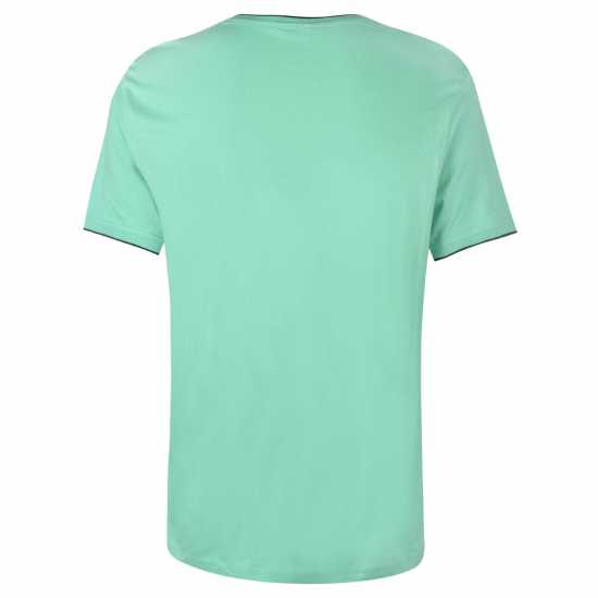 Slazenger Мъжка Тениска Tipped T Shirt Mens Лаванда Мъжко облекло за едри хора