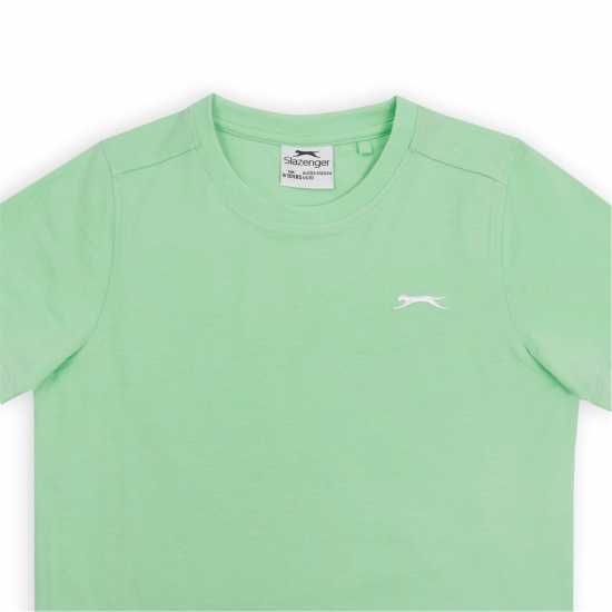 Slazenger Тениска Junior Boys Plain Tee Shirt Зелено Детски тениски и фланелки