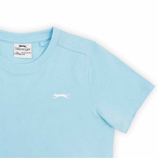 Slazenger Тениска Junior Boys Plain Tee Shirt Синьо Детски тениски и фланелки