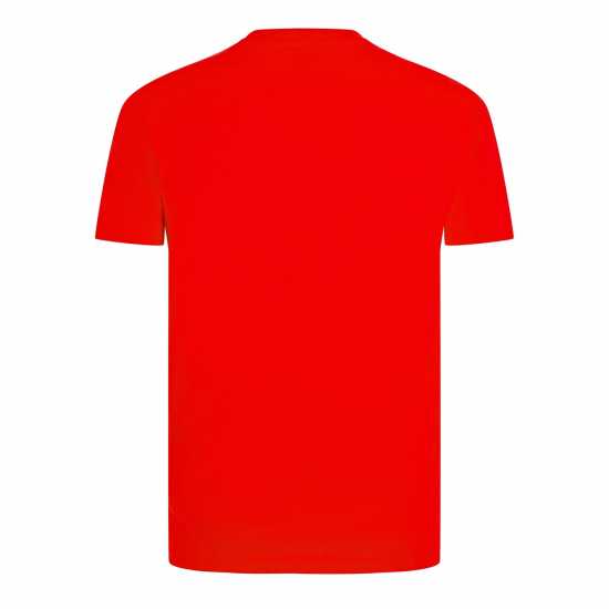 Calvin Klein Мъжка Тениска Core Logo T Shirt Mens Силно червено Мъжки ризи