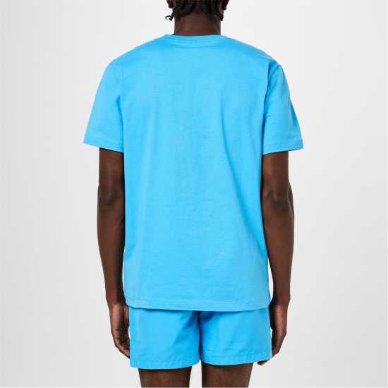 Calvin Klein Мъжка Тениска Core Logo T Shirt Mens Blue Мъжки ризи