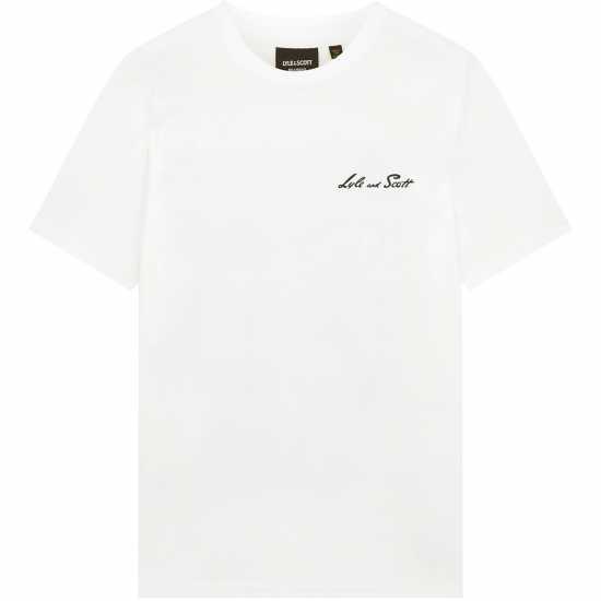 Lyle And Scott Emb Graph Tee Sn99 Бяло Tshirts under 20