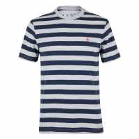 Original Penguin Stripe Tee Sn99 Дъждово сиво Tshirts under 20