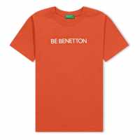 United Colors Of Benetton Short Sleeve T-Shirt Juniors Червено Детски тениски и фланелки