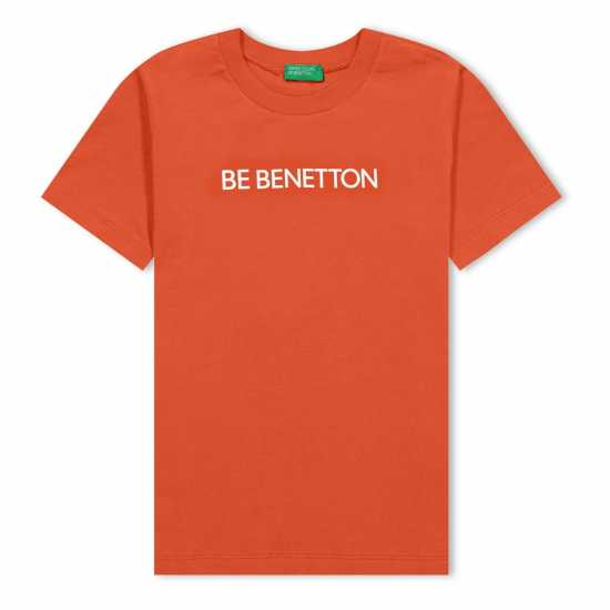 United Colors Of Benetton Short Sleeve T-Shirt Juniors Червено Детски тениски и фланелки