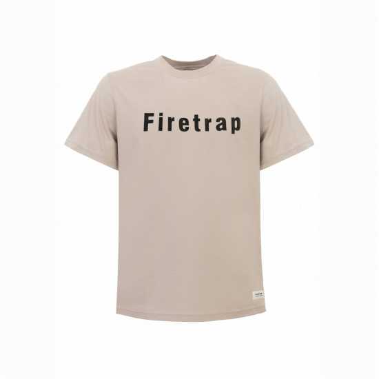 Firetrap Мъжка Тениска Large Logo T Shirt Mens Ясен 