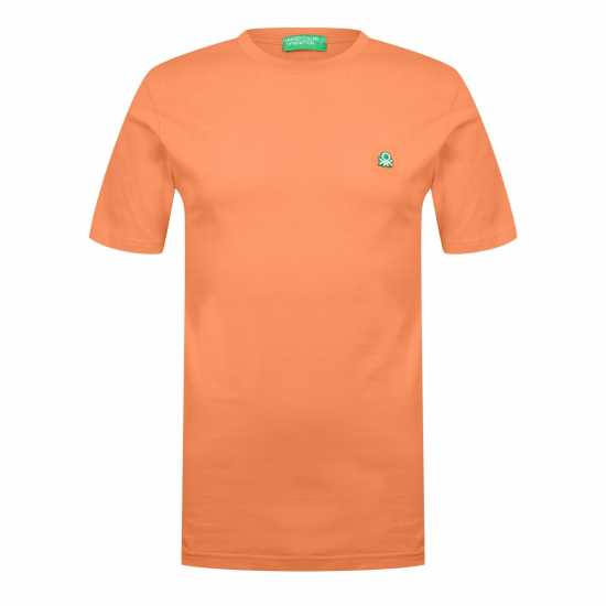 United Colors Of Benetton Colors Ss T Sn99 Изгаряно оранжево Мъжки ризи