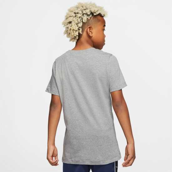 Sale Nike Sportswear T-Shirt Junior Grey/Wht/Blk Детски тениски и фланелки