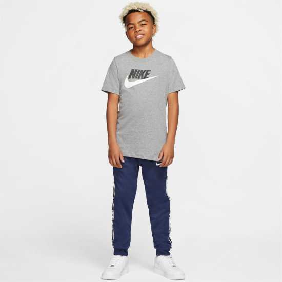 Sale Nike Sportswear T-Shirt Junior Grey/Wht/Blk Детски тениски и фланелки