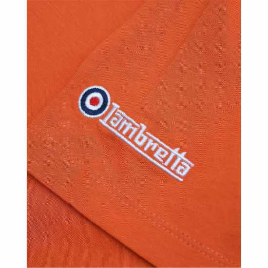 Lambretta Tee Изгаряно оранжево Мъжко облекло за едри хора