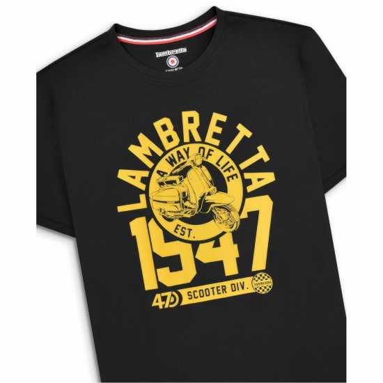 Lambretta Tee Черно/Злато 