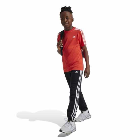 Adidas Stripe Essentials T-Shirt Junior Ярко червено 