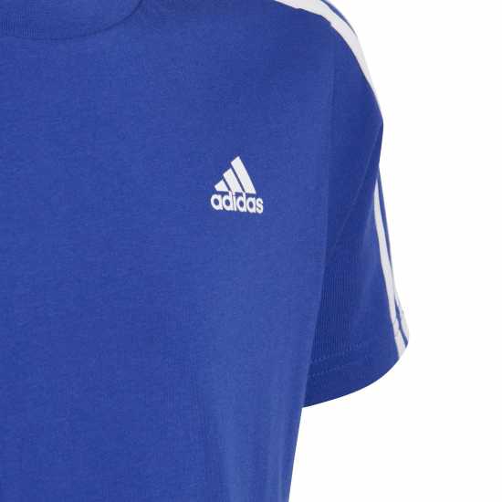 Adidas Stripe Essentials T-Shirt Junior Синьо/Бяло Детски тениски и фланелки