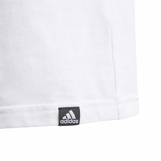 Adidas Детска Тениска Logo T Shirt Junior Черно/Бяло/Сиво Детски тениски и фланелки