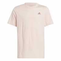 Adidas Детска Тениска Logo T Shirt Junior Розово/Алебастрово Детски тениски и фланелки