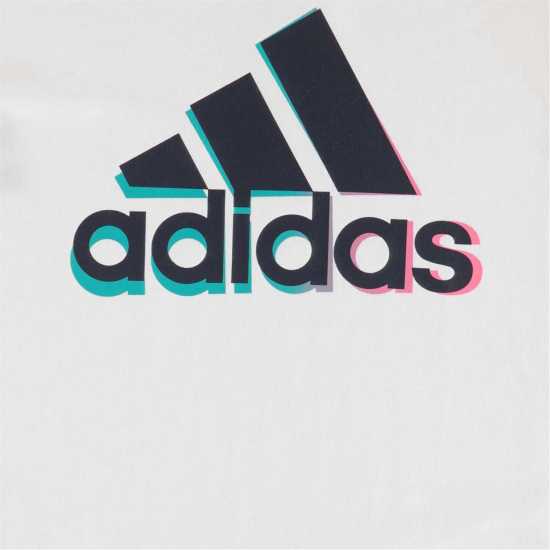 Sale Детска Тениска Adidas Logo T Shirt Junior White BOS Детски тениски и фланелки