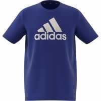 Adidas Детска Тениска Logo T Shirt Junior Ясно синьо 