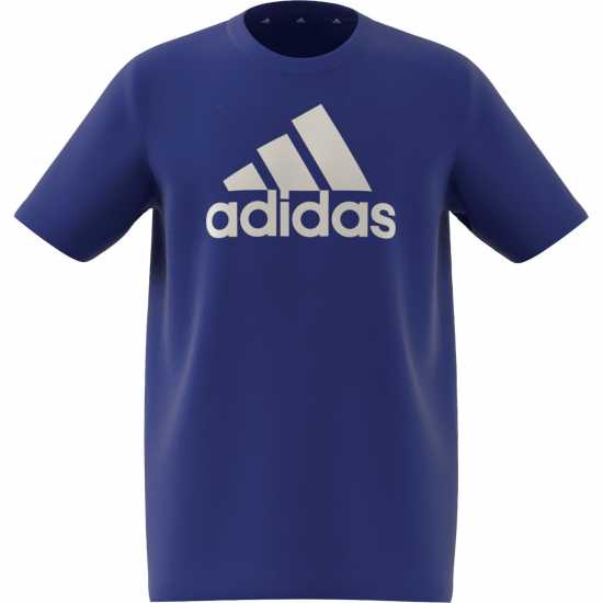 Adidas Детска Тениска Logo T Shirt Junior Ясно синьо 