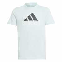 Adidas Детска Тениска Logo T Shirt Junior Хало Минт БОС 