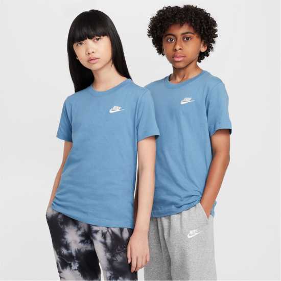 Nike Тениска Момчета Futura T Shirt Junior Boys Aegean Storm 