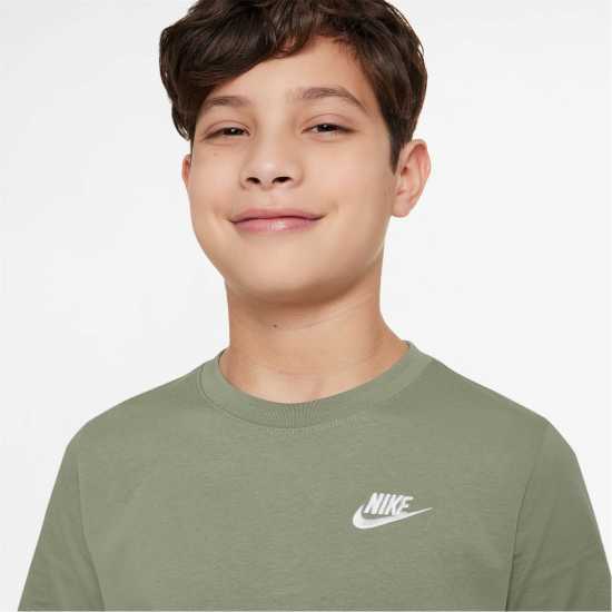 Nike Тениска Момчета Futura T Shirt Junior Boys Маслено зелено 