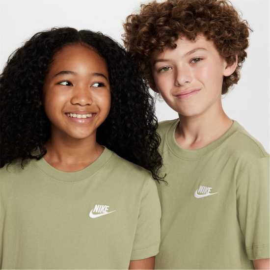 Nike Тениска Момчета Futura T Shirt Junior Boys Маслено зелено 