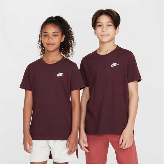 Nike Тениска Момчета Futura T Shirt Junior Boys Бордово 