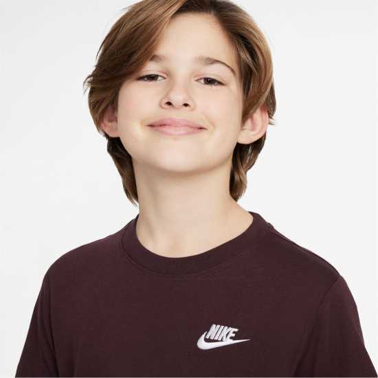 Nike Тениска Момчета Futura T Shirt Junior Boys Бордово 