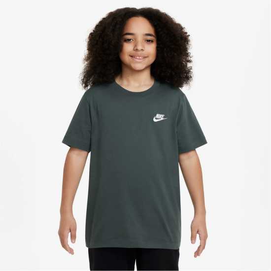 Nike Тениска Момчета Futura T Shirt Junior Boys Винтажно зелено 