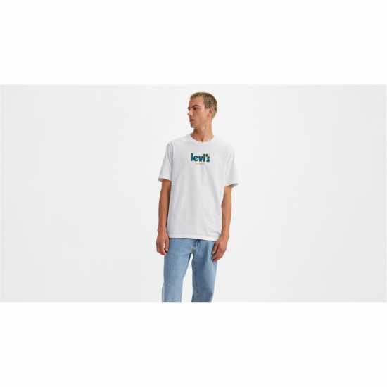 Levis Holiday Poster T-Shirt Бяло Tshirts under 20