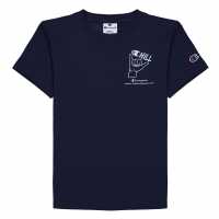 Champion Graphic Print Crew Tee Juniors Морска синьо Детски тениски и фланелки