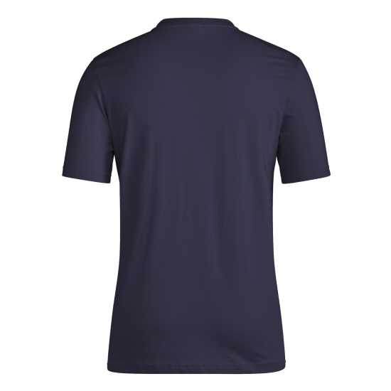 Adidas Мъжка Риза Essentials Single Jersey Linear Embroidered Logo T-Shirt Mens Морска синьо Мъжко облекло за едри хора