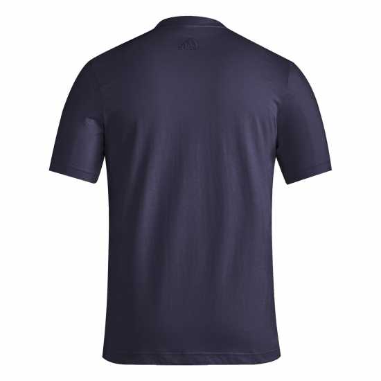 Adidas Мъжка Риза Essentials Single Jersey Linear Embroidered Logo T-Shirt Mens Нави линейни Мъжко облекло за едри хора