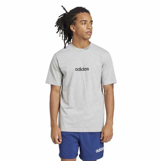 Adidas Мъжка Риза Essentials Single Jersey Logo T-Shirt Mens