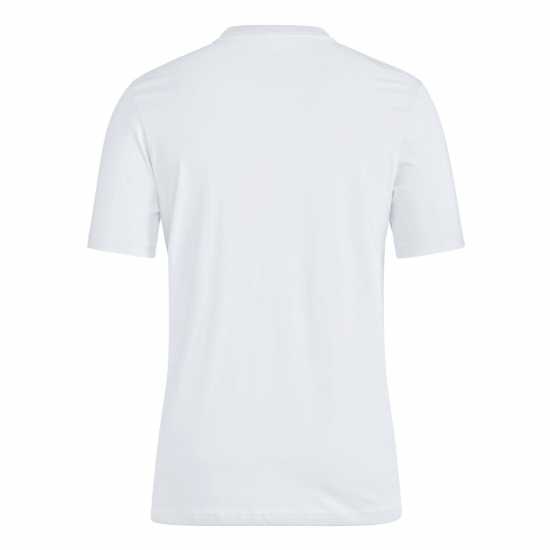 Adidas Мъжка Риза Essentials Single Jersey Linear Embroidered Logo T-Shirt Mens Бяло/Черно Мъжко облекло за едри хора