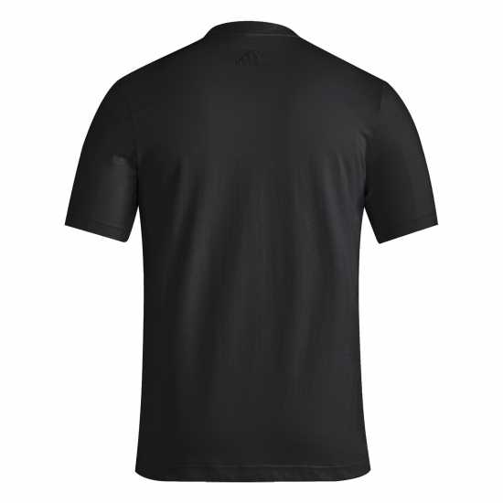 Adidas Мъжка Риза Essentials Single Jersey Linear Embroidered Logo T-Shirt Mens Черен линеен Мъжко облекло за едри хора