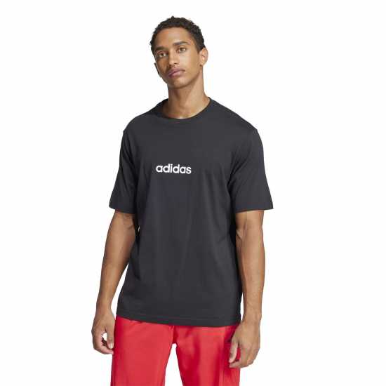 Adidas Мъжка Риза Essentials Single Jersey Logo T-Shirt Mens