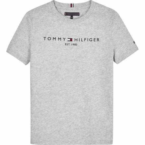 Tommy Hilfiger Детска Тениска Essential T Shirt Juniors Светло сиво 