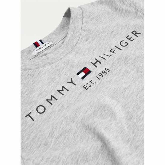 Tommy Hilfiger Детска Тениска Essential T Shirt Juniors Светло сиво 