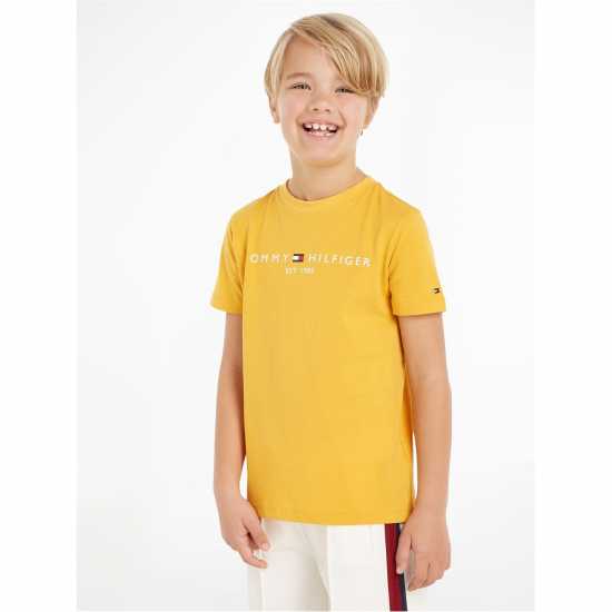 Tommy Hilfiger Детска Тениска Essential T Shirt Juniors Златна KEM 