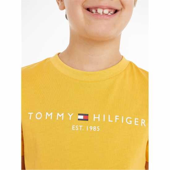 Tommy Hilfiger Детска Тениска Essential T Shirt Juniors Златна KEM 