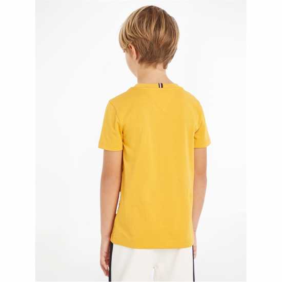 Tommy Hilfiger Детска Тениска Essential T Shirt Juniors Златна KEM 