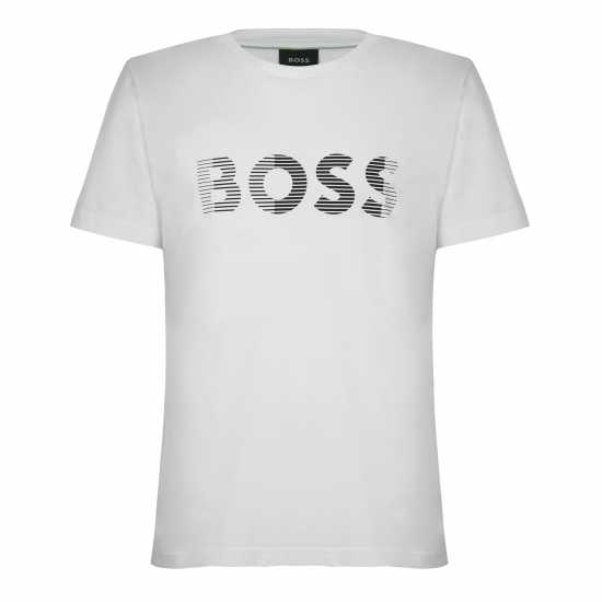 Hugo Boss Тениска Boss Long Sleeve T Shirt Бяло 100 Mens Big and Tall