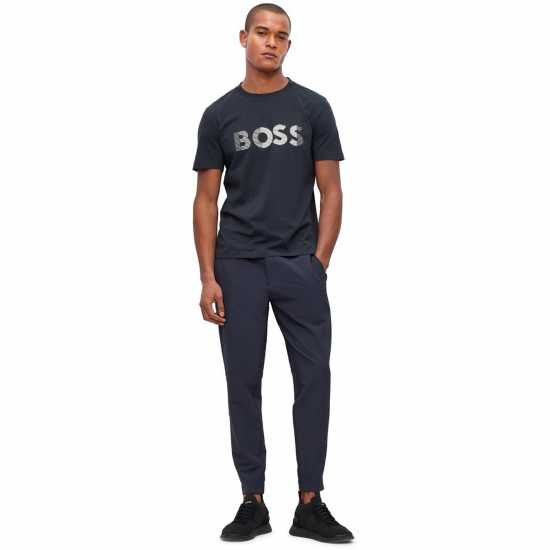 Hugo Boss Тениска Boss Long Sleeve T Shirt Тъмно син 402 Mens Big and Tall